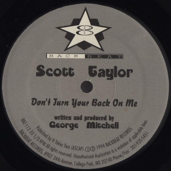 Scott Taylor (2) - Don't Turn Your Back On Me